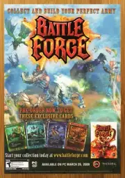 2009 Battle Forge PC Print Ad/Poster Official Video Game Promo Art