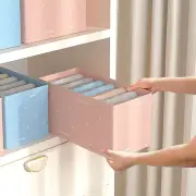 Wardrobe Clothes Organizer Washable Space-saving Multi-grids Folding Wardrobe