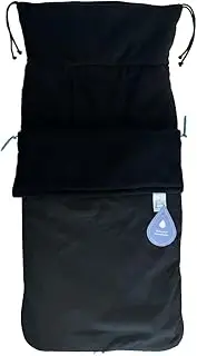 Buggysnuggle x Roma Universal Explorer Waterproof Baby Stroller Footmuff | 2-in-1 Seat Liner & Pushchair Footmuff to Keep Baby Warm & Dry, Black