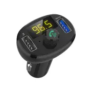 Quelima BT23 QC3.0 Hands-free bluetooth Car Charger Dual USB Fast Charging Car bluetooth MP3