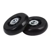 2 Set Luggage Suitcase Replacement Wheels Axles Rubber e Repair OD 64mm F6K9