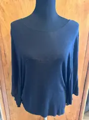 NWT Urban Outfitters Project Social T Women's Sheer Black Dolman Sleeve Top M