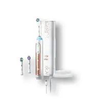 Oral-B Genius 9000 Electric Toothbrush With 3 Replacement Heads & Smart Travel Case, Rose Gold