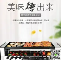 在飛比找樂天市場購物網優惠-烤盤 烤羊肉串電烤爐家用無煙燒烤爐多功能電熱自動旋轉室內全自