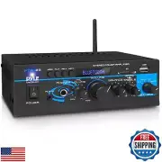 Pyle Home Home Audio Bluetooth Power Amplifier System - 2X40W Mini Dual Chann