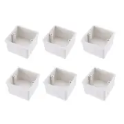Wall Switch Box Deep Case Recessed Mount 86 Type Single Gang White 6pcs
