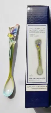 FZ 00211 Papillon Design Porcelain Sculpted Spoon - More styles available.