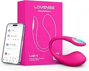LOVENSE Lush 4 Remote Control Wearable G-spot Egg Vibrator for Women, Adult Sex Toys & Games with Vibrant LED Light Tail, Long Distance App Controlled Stimulate Vibrator Easy Use & Powerful