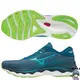 MIZUNO WAVE SKY 5 男鞋 慢跑 U4icX中底材質 柔軟 藍綠J1GC210226