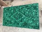 Malachite Table Top, Stone Dining Table, Green Marble Table Top Decor