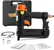 [Dotool] Pneumatic Brad Nailer,18 Gauge,2 in 1 Air Nail Gun Staple Gun,Accepts 2 Inch Brad Nails and Crown 1-5/8 inch Staples,with Carrying Case and 1000pcs Nails,for Carpentry, DIY,Woodworking