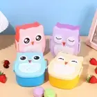 School Spoon Cute Owl Food Container Tableware Set Bento Lunchbox Lunch Box