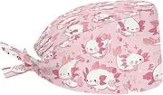 [Upetstory] Turban Hat for Women Men Comfortable Adjustable Cleaning Working Cap with Sweatband