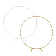 2M Round Hoop Balloon Arch Backdrop Flower Display Stand Frame Wedding