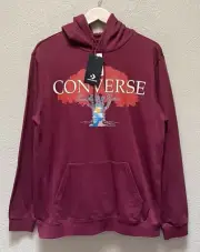 Converse Mens Tree of Life Pull-over Hoodie Size Medium