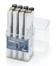 Sketch Set, 12-Colors, Warm Gray