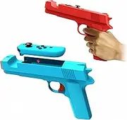 GAMSURFING Shooting Game Gun for Switch/Switch OLED Controller[2 Pack],Game Gun Hand Grip Motion Controller Shooting Games,for Nintendo Switch Shooter Hunting Games（No Motion Sensor）