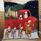 Pharaoh Hound Dog Bedding Coverlet Pets Comforter Polyester Christmas Quilt