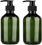 4PCS 500ml Refillable Plastic Bottles Pump for Handwash, Shower Gel Detergent PET Material (Green)