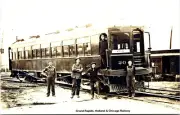 GRH&C Interurban Railway Michigan Postcard Trolley Tram RPPC Reprint