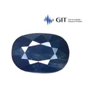 GIT certified 1.71ct blue natural sapphire oval shape loose gemstone