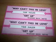 2 Van Halen Why Can't This Be Love / Get Up Jukebox Title Strips