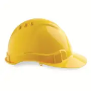 Prochoice 6-POINT VENTED HARD HAT Cotton Sweatband, Edge Gutter YELLOW*AUS Brand