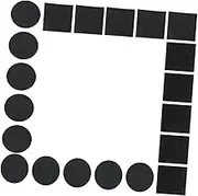 HAMPPLIES 60pcs Anti- Double-Sided Stickers for Sofa and Rug Fixation Traceless Adhesive Pads for Home Use Black for Blankets and Cushions