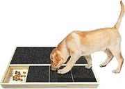 Scratch Board for Dogs, Dog Scratching Platform | Wooden Scratching File Board - Interactive Pet Care Supply Portable Puppy Scratching Pad with a Box of Treats for One