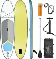 Paddleboard Deck Bag Inflatable Stand up Paddle Board Sup Surfboard Water Sport Kayak Surf Set with Paddle Board Tail Fin Foot Rope Inflator and Bag Surfing Accessories