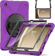[Nexue] Case for Samsung Galaxy Tab A9+/ A9 Plus Case 11 inch 2023 (SM-X210/X216/X218), Full-Body Protective Case,Rotating Stand,Hand/Shoulder Strap A9+ Tablet Case