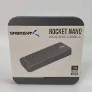 SABRENT 1TB Rocket Nano USB 3.1 External Aluminum NVME M.2 SSD 1000MBs NEW