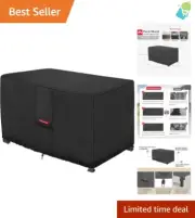 Versatile Outdoor Fire Pit Cover - Adjustable & Waterproof with Buckle Straps