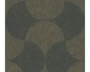 Brewster Modern texture Black/Gold Fan Wallpaper Dark and Moody 4044- 38027-4