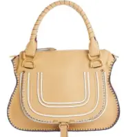 100% Authentic Chloe Marcie DoubleCarry Whipstitched Colorblock Bag (Tag, 2,550)