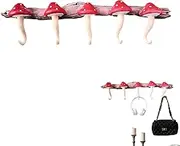 Hanger Wall Mount - Mushroom Wall Coat Hooks, Practical Adhesive Wall Hook | Pravis Farmhouse Style Convenience Style, Decorative Wall Hooks For Bedroom, Living Room
