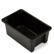 Viro-Tub Black IH-191V 52 Litre -Stack and Nest - Australian Made