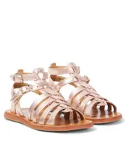 [Pom d'Api] Pom d'Api Plagette Gladiator metallic leather sandals UK 11 metallic