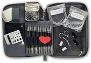 [ChiaoGoo] Forte 2.0 Interchangeable Knitting Needles Set, Complete, 14 pais of 5" tips, sizes US 2-15/2.75-10 mm