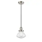 Innovations Olean-C 6.75" LED Mini Pendant, Satin/Seed Bell - 201C-SN-G324-LED