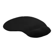 Office Desktop Computer PC Mice Mouse Pad Mat Black w Gel Wrist Rest Support