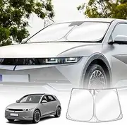 X-Car Windscreen Sun Shade for Hyundai IONIQ 5 2021-2025 Blocks UV Rays Foldable Custom Wind Screen Sun Visor Protector