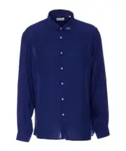 Family First Button-Down Shirt XL,M blue