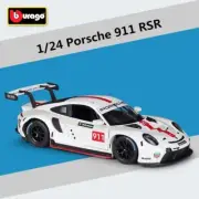 Bburago 1:24 Porsche 911 RSR Alloy Racing Car Model Diecast Metal Toy Sports Car