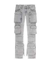 The Attico Essie Long Pants 24,25,26,27,28 Gray