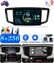 256GB CarPlay Android 14 Car Stereo Head Unit GPS Navi For Honda Odyssey 2014-19