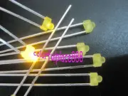 1000pcs, New 1.8mm 1.8 mm Yellow Diffused LED 1000mcd Leds Light Free Shipping