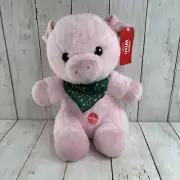 PetSmart Plush Dog Toy Wish the Pig Squeaker 12" Pink Stuffed Animal NWT