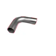 Redback Mandrel Bend 90 Degree - Outside Diameter 89mm 3-1/2" Aluminised Steel