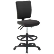 Flash Ergonomic Drafting Chair Black
